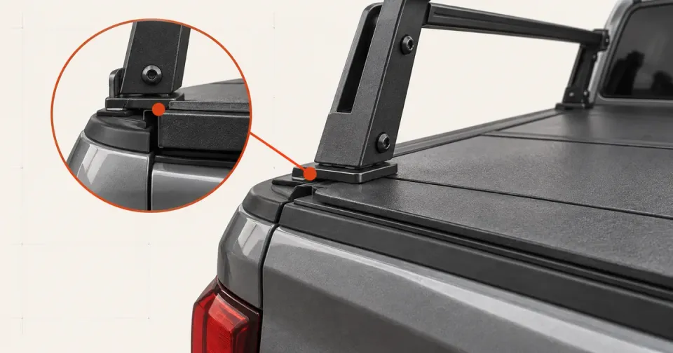 Which Rack Works With Toyota’s 2024 Tacoma Hard Tri-Fold Cover and Lets It Open Fully?