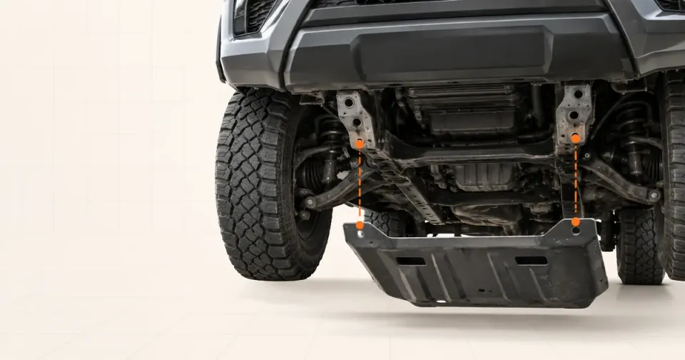Can a 2024 Tacoma TRD Sport Without the Front Crossmember Use a Toyota TRD Skid Plate?