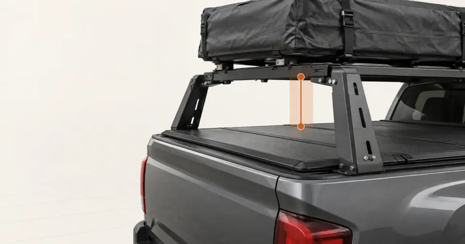 Which Tacoma Bed Rack Can Carry a Roof Tent While Keeping a Factory Tri-Fold Cover?