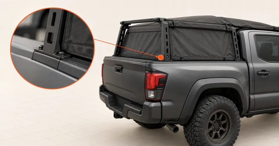 Can a Bed Rack Fit Over a Softopper on a 2016–2023 Tacoma?