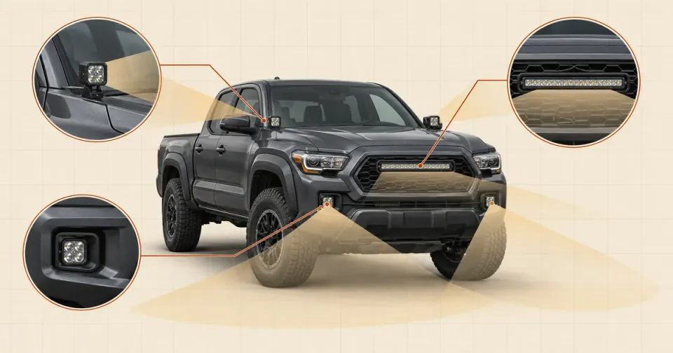 Light Bar vs Ditch Lights vs Fog Pods: What Does Your Tacoma Need?