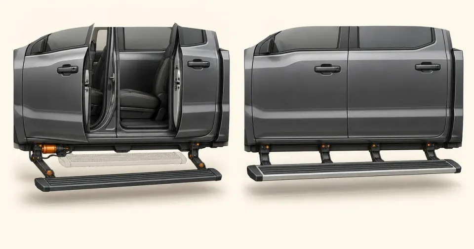 Power Running Boards vs Fixed Steps for a 2024+ Tacoma