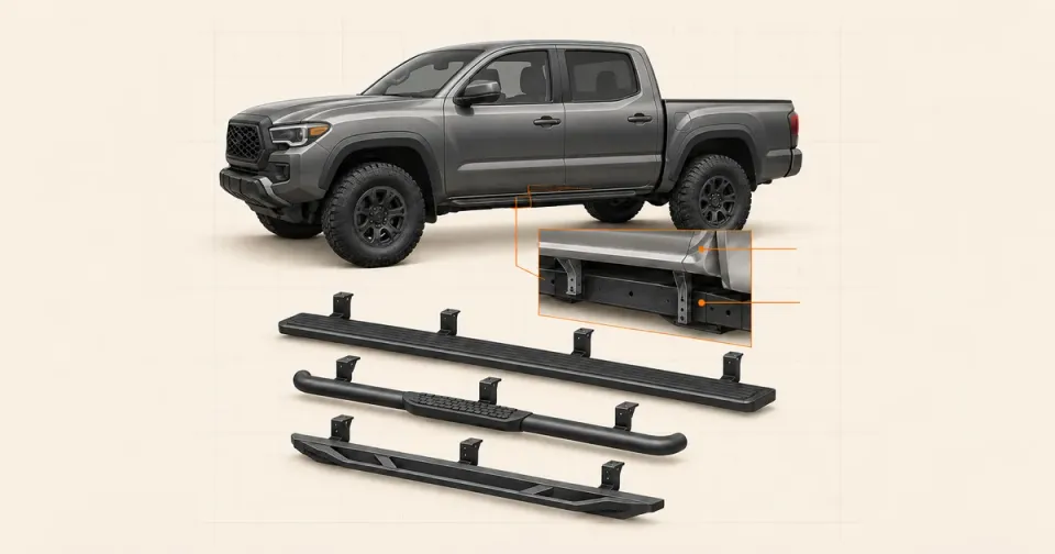 Should You Choose Tacoma Running Boards, Nerf Bars or Rock Sliders?