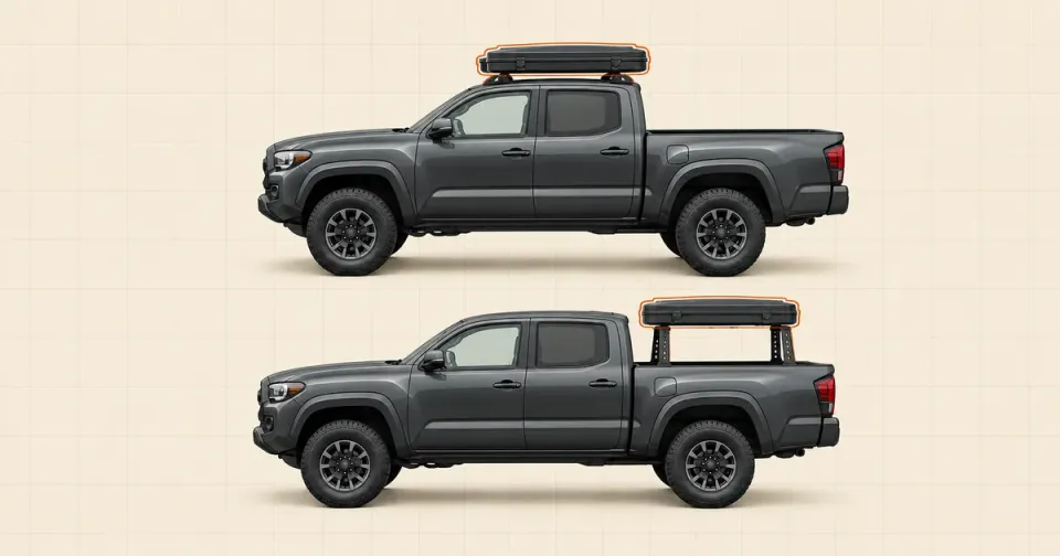 Tacoma Rooftop Tent: Roof Rack or Bed Rack—and What Happens to Payload?